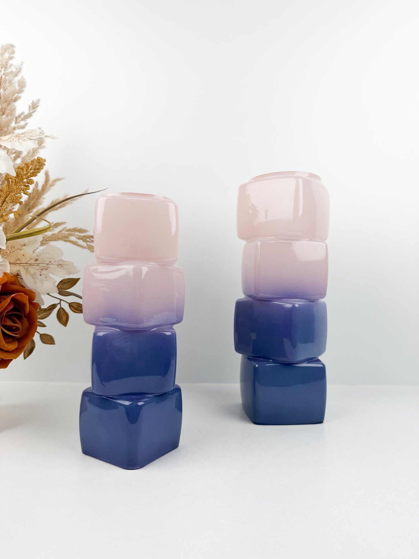 Duo de vases aux teintes captivantes