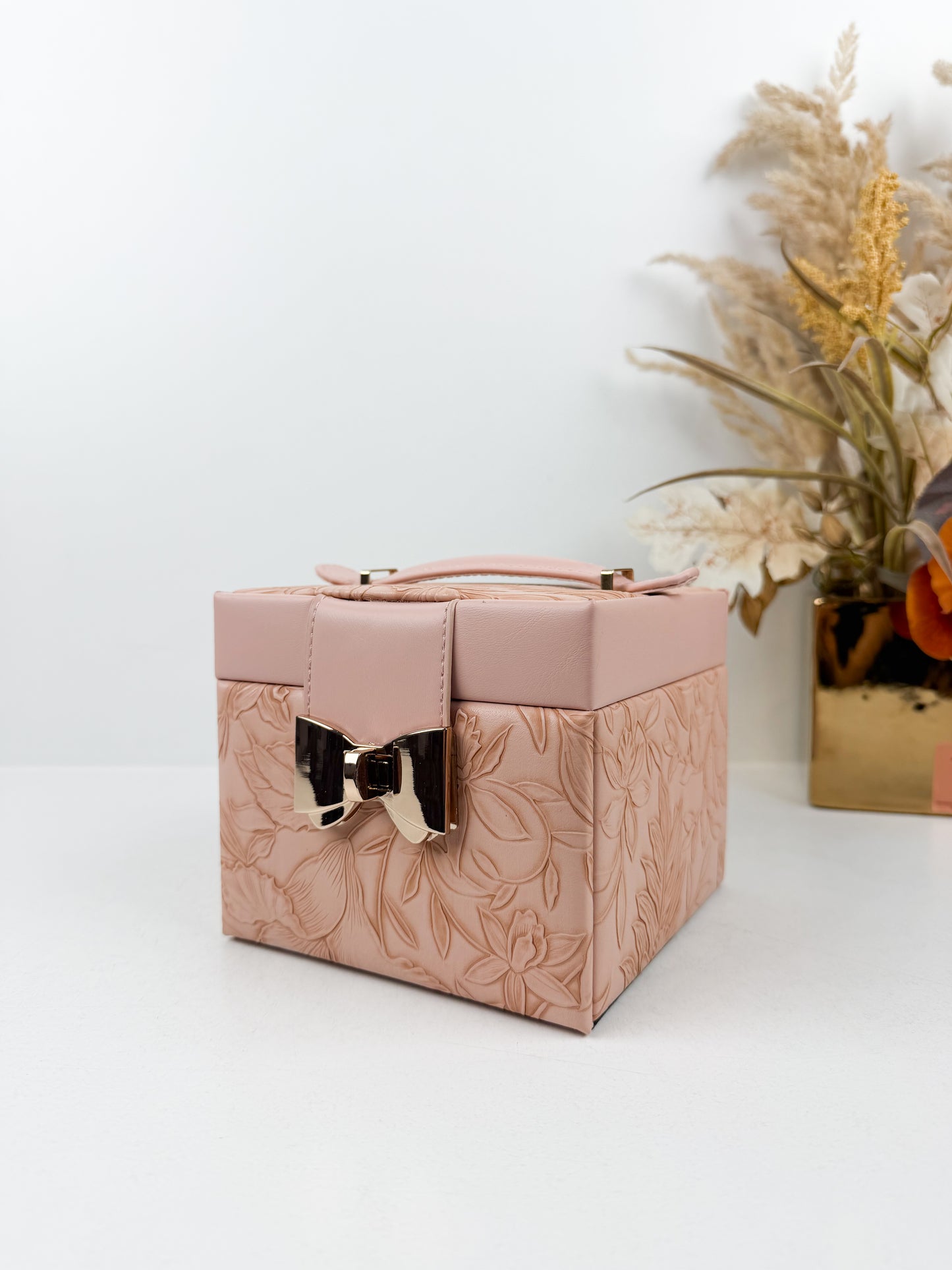 Boîte à Bijoux rose élégante
