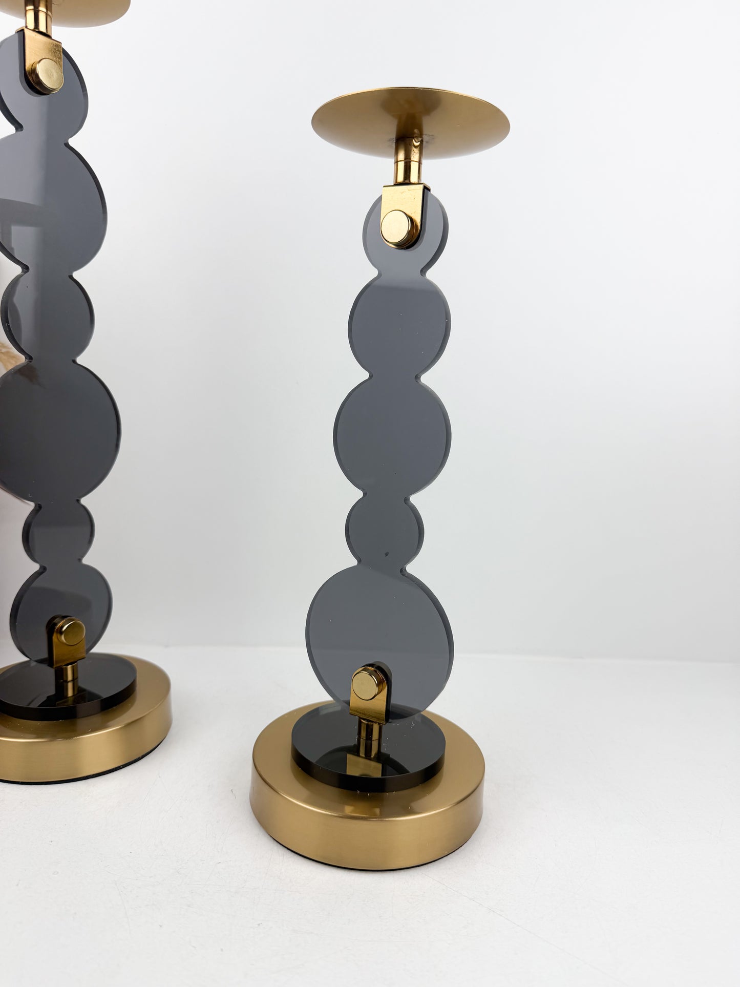 Duo bougeoir au design moderne et sculptural