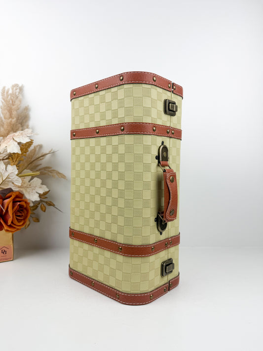 Valise en cuir véritable élégance