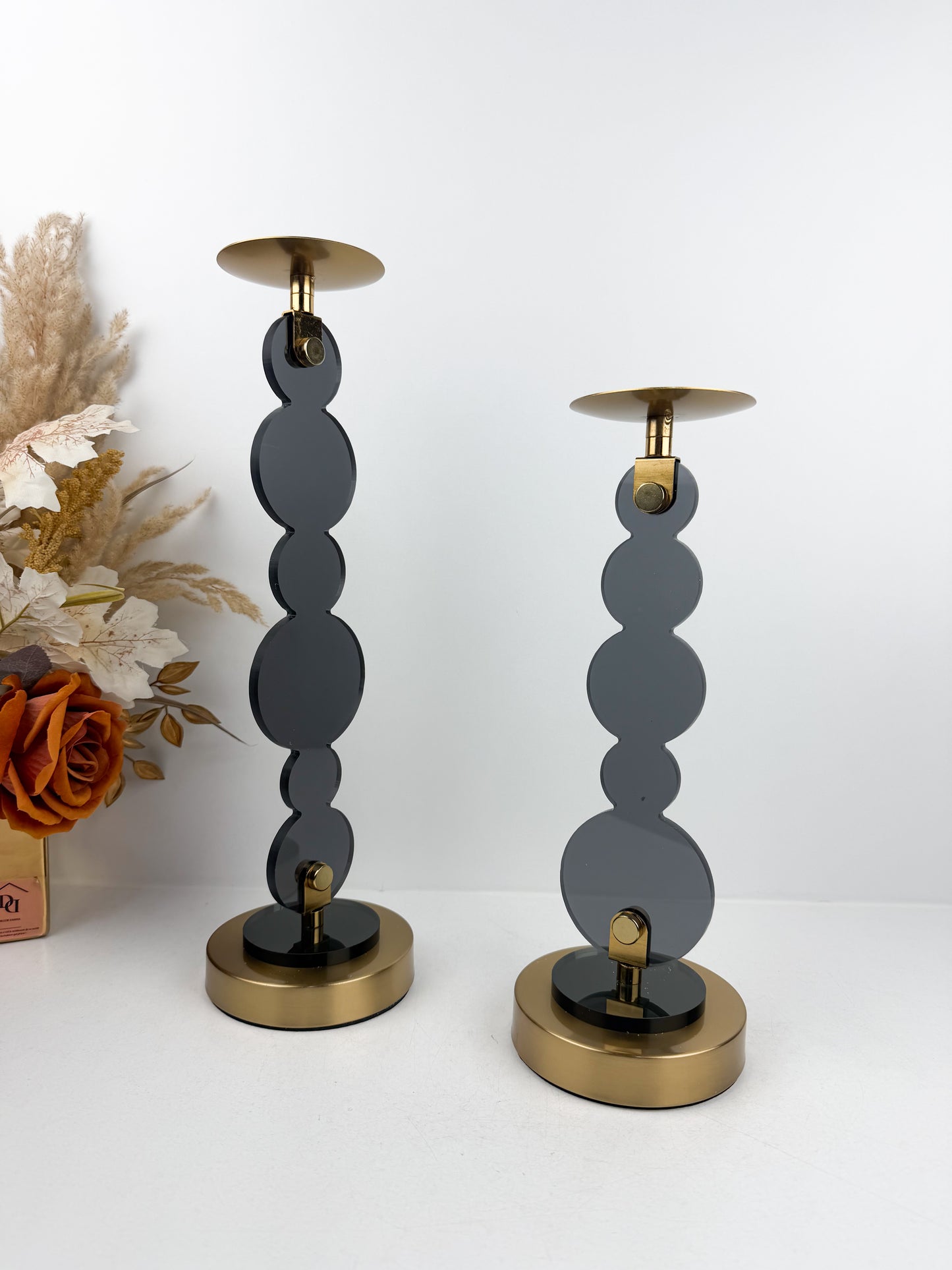 Duo bougeoir au design moderne et sculptural