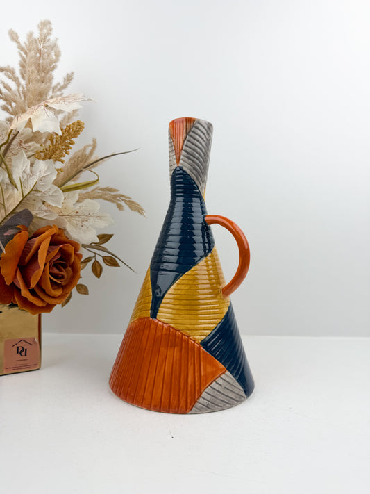 Vase Sculptural Géométrique moderne.