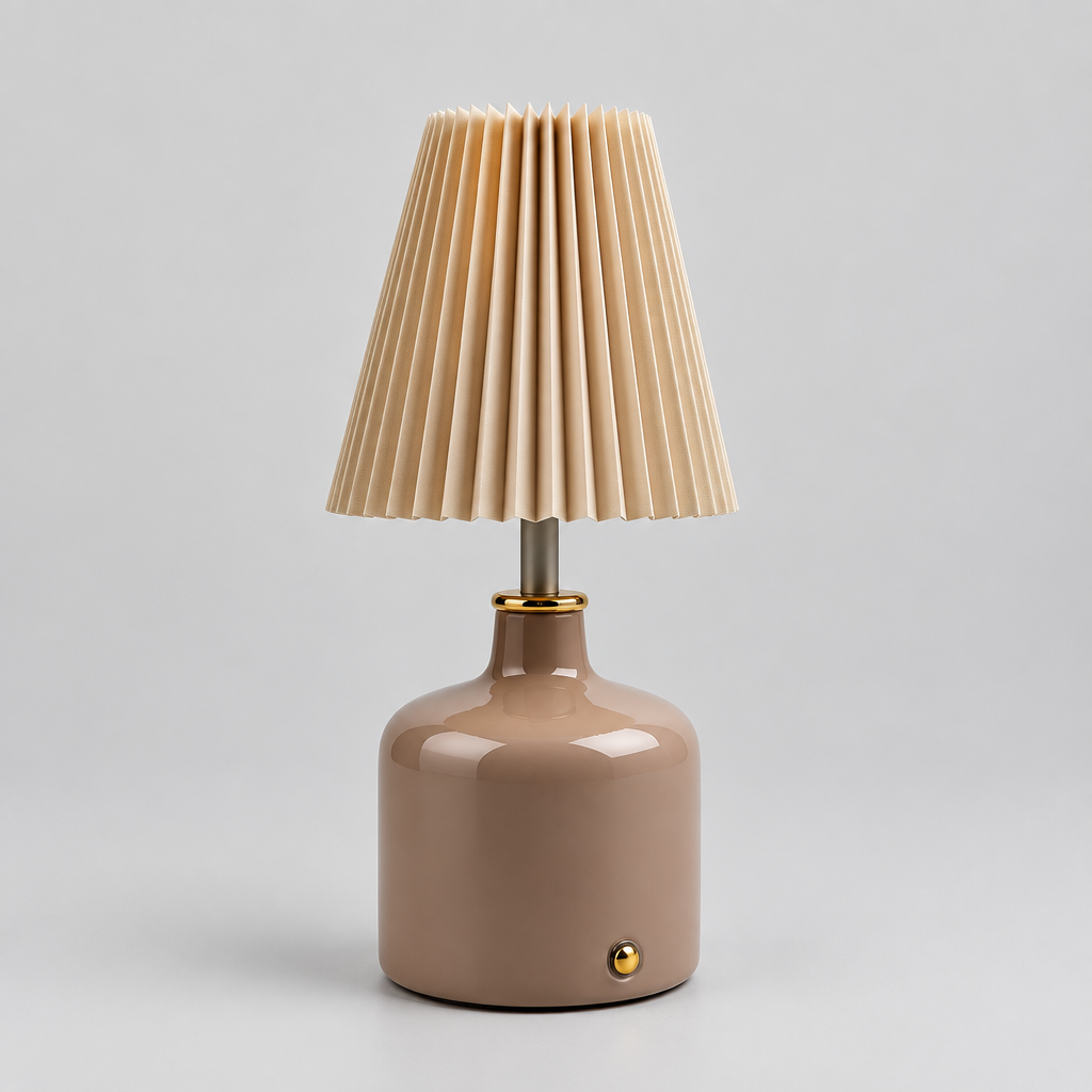 Lampe à Poser Sans Fil Rechargeable de pied céramique.