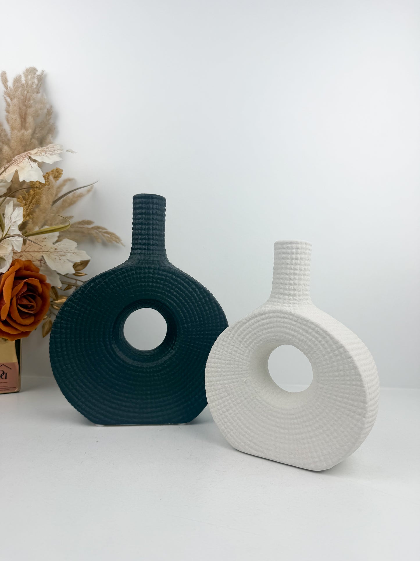 Duo vase décoratif au design contemporain et épuré