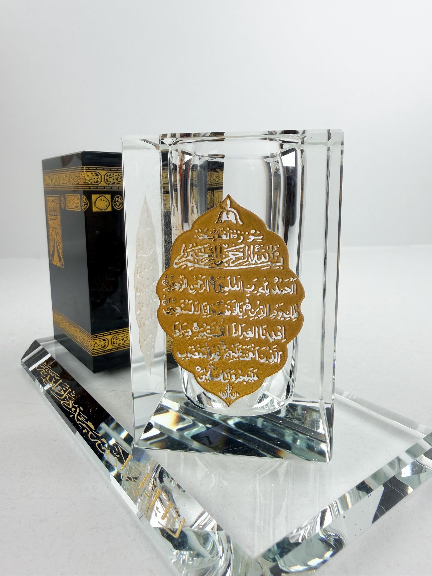 Décor-Modèle Kaaba en cristal et de porte-stylo pour cadeaux
