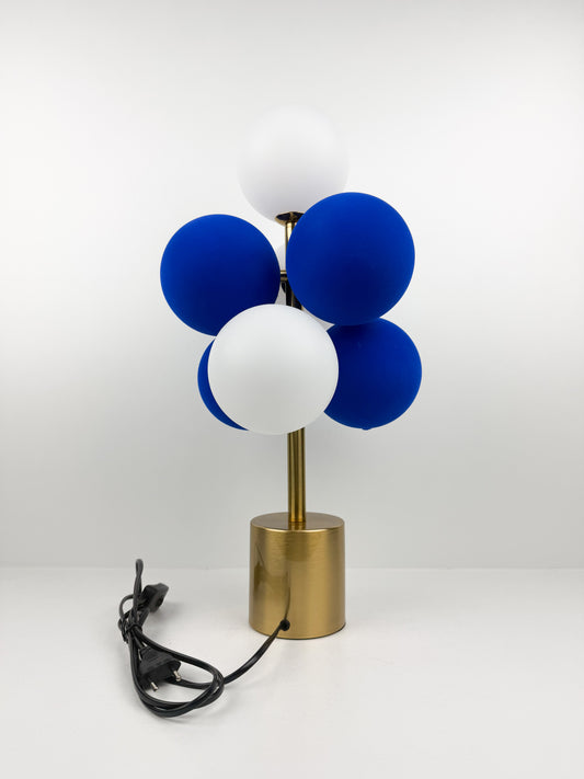 Lampe singulière aux multiples sphères Bleues