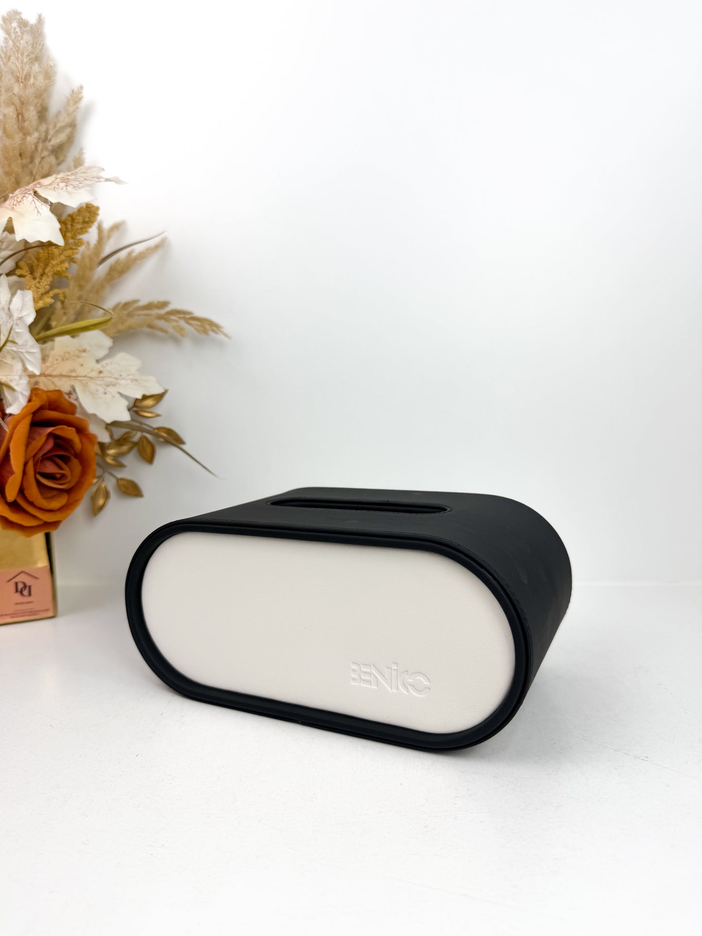 Boîte à mouchoirs  maison salon sensation haute de gamme noir