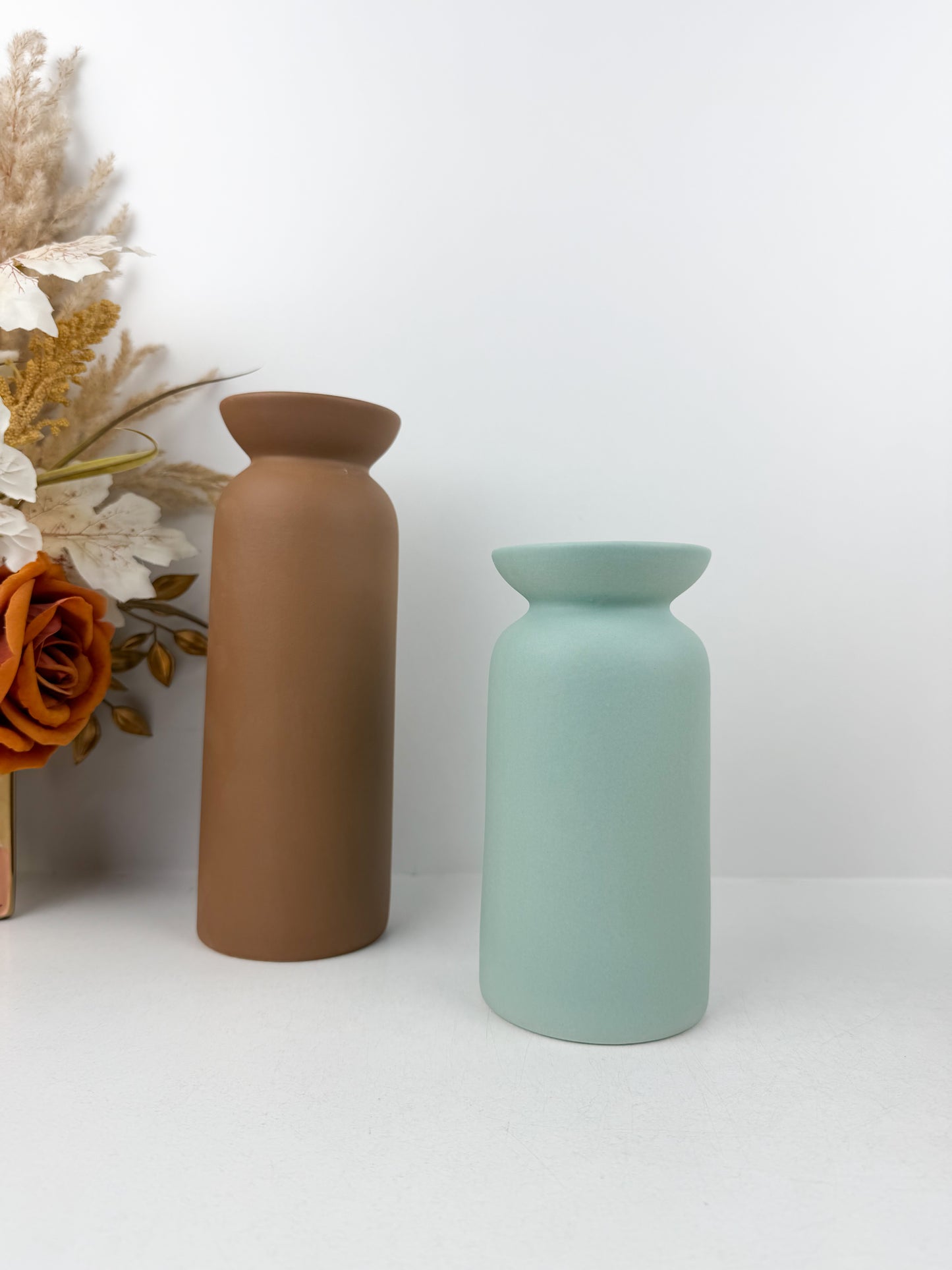 Trio de vases aux teintes chic et minimalistes en céramique