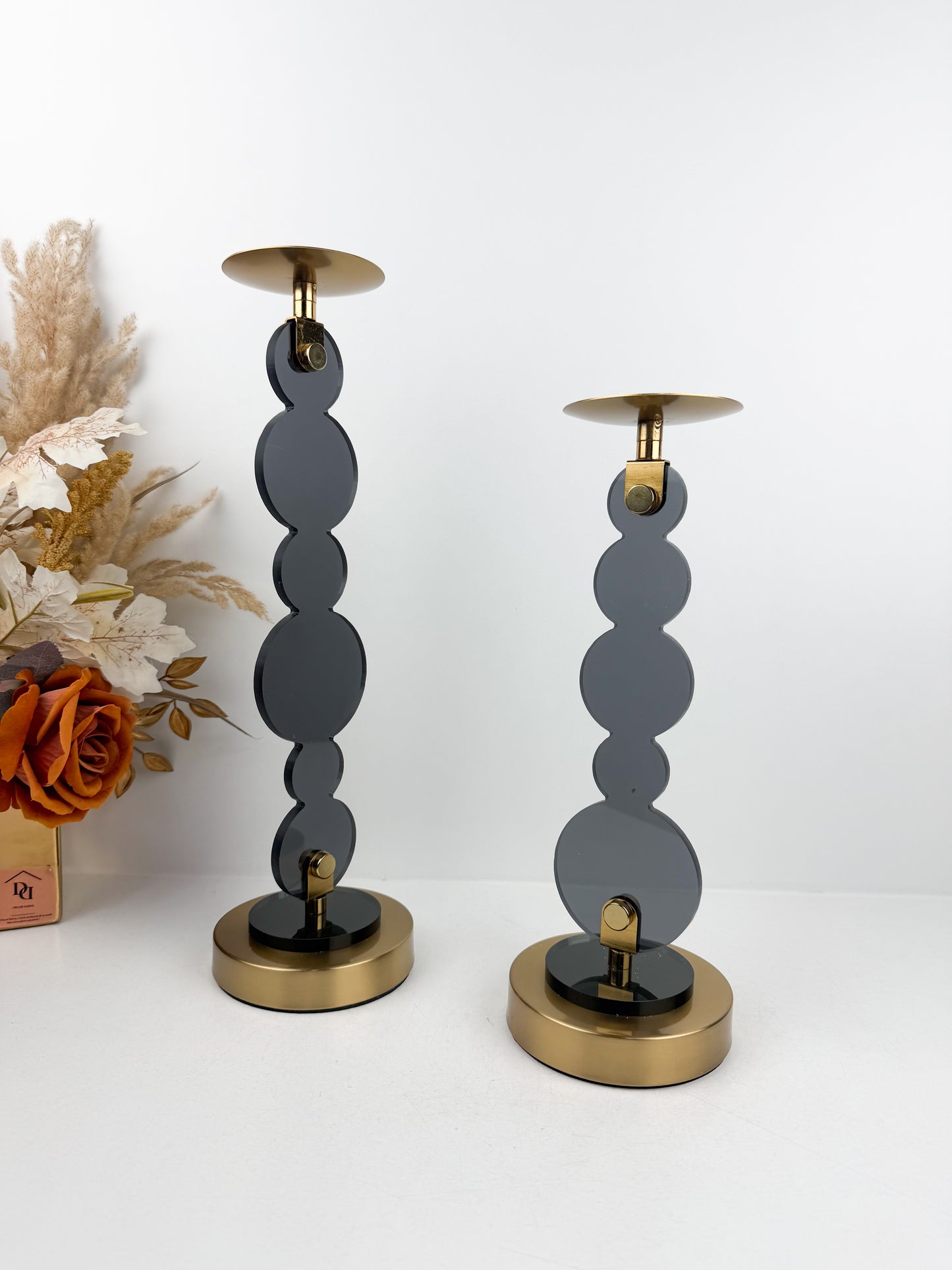 Duo bougeoir au design moderne et sculptural