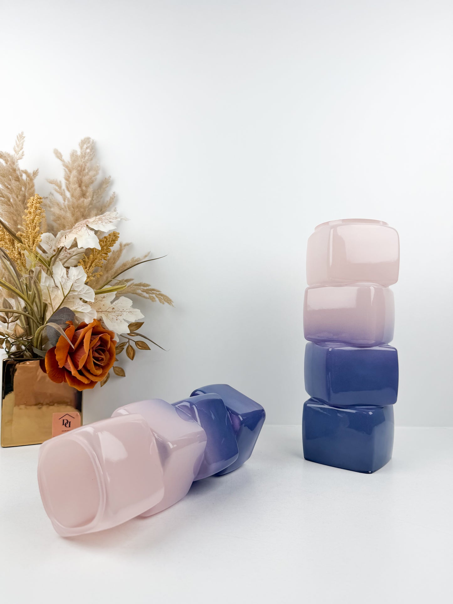 Duo de vases aux teintes captivantes