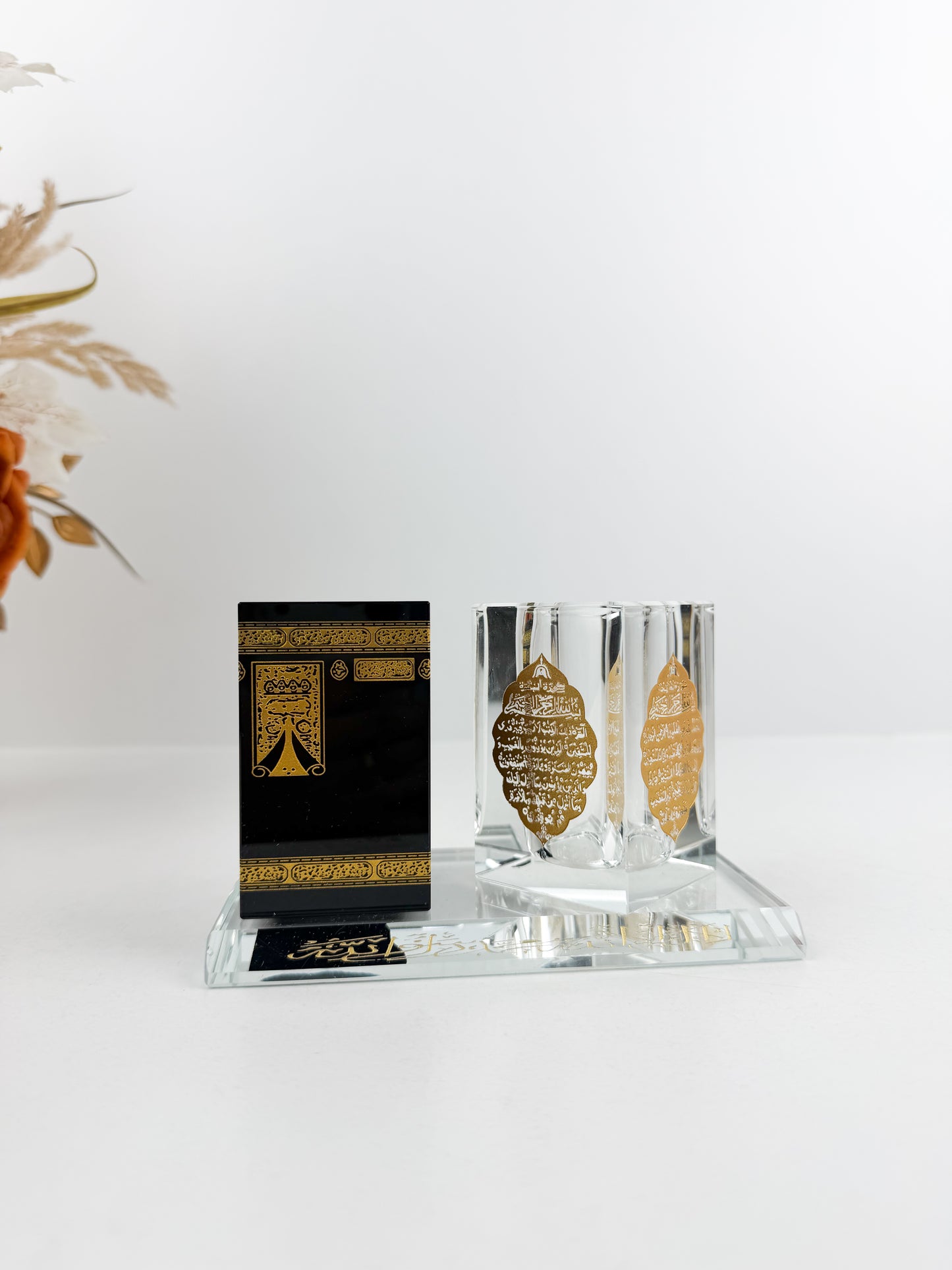 Décor-Modèle Kaaba en cristal et de porte-stylo pour cadeaux