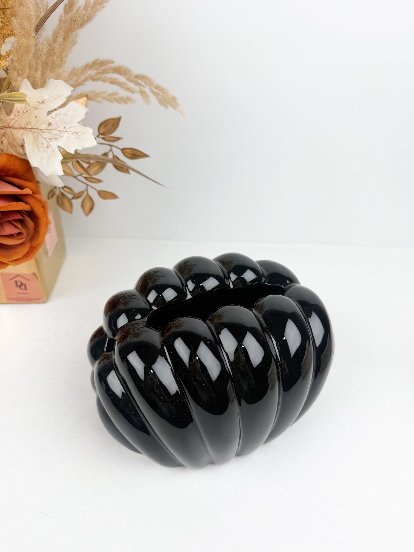 Boîte à mouchoirs moderne  en céramique noir