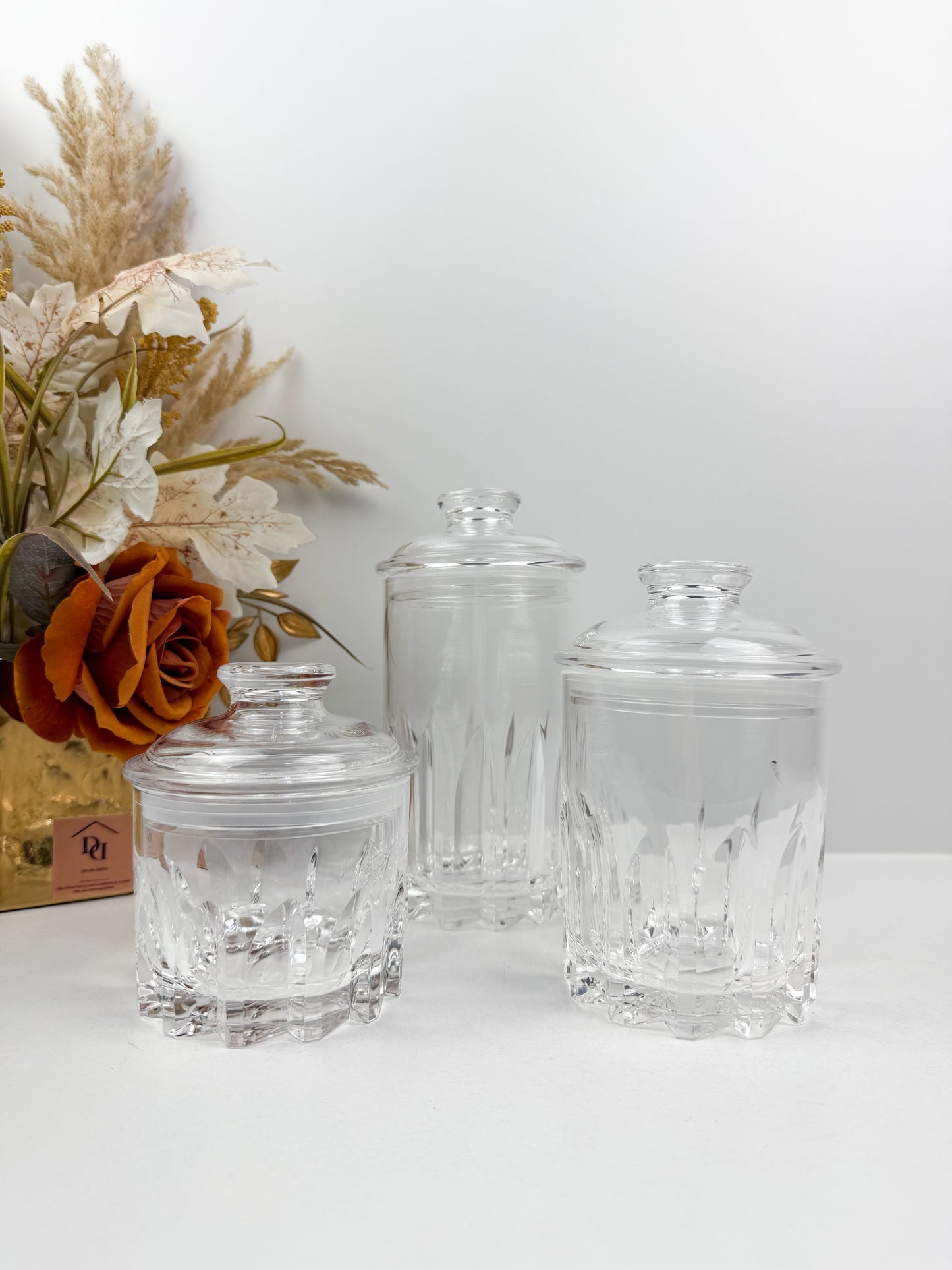 Trio de boîtes hermétiques en plexiglass alimentaire de haute qualité