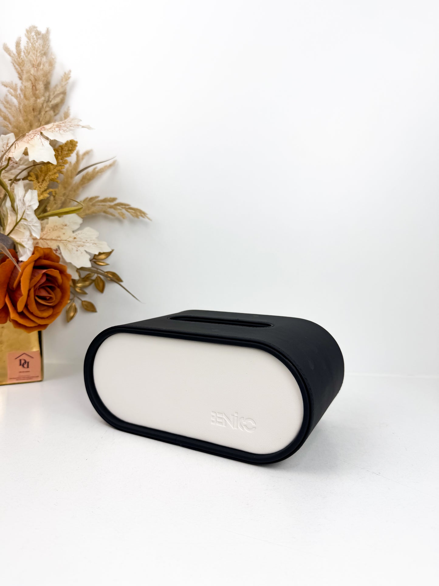 Boîte à mouchoirs  maison salon sensation haute de gamme noir