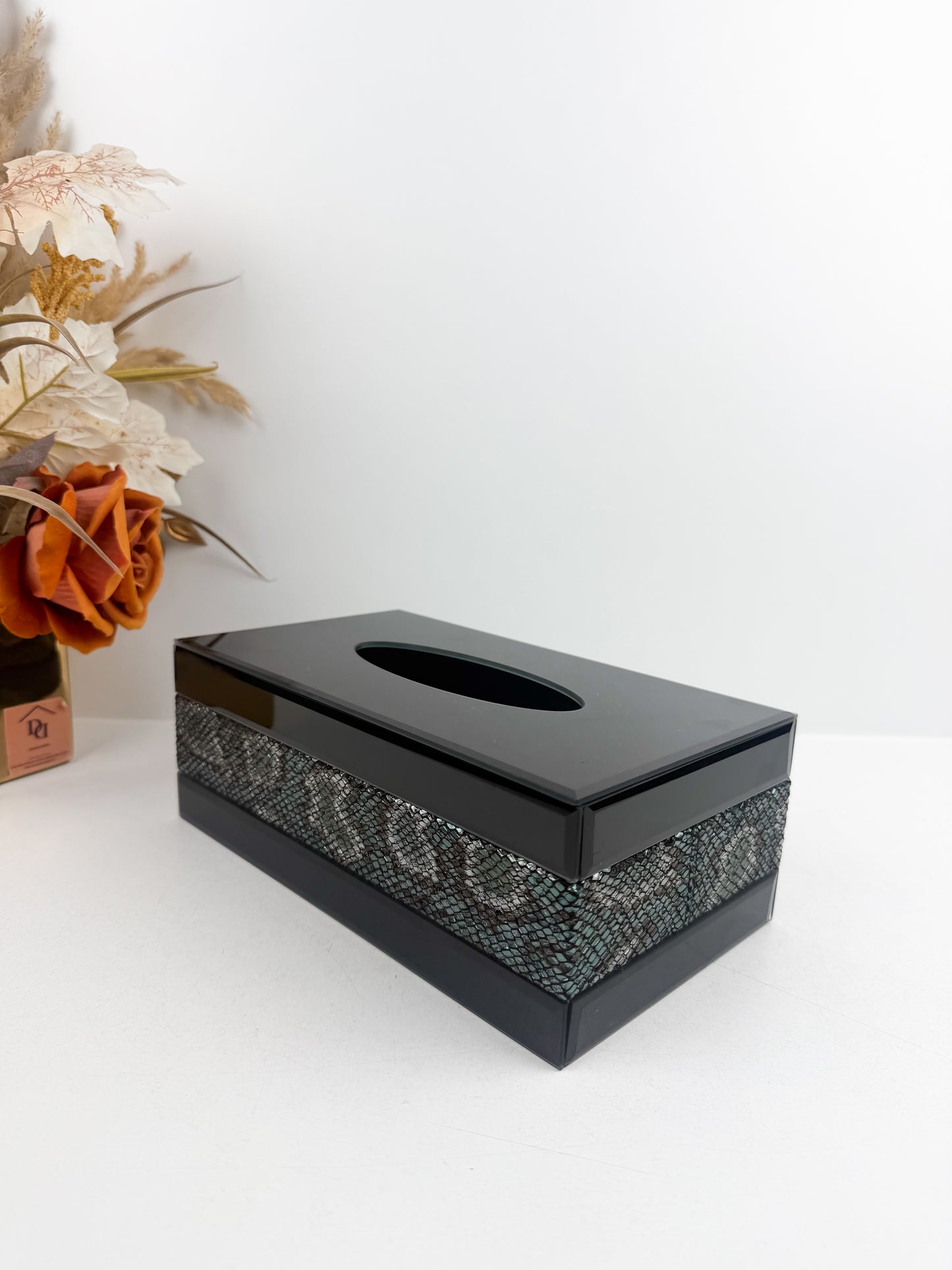 Boîte à Mouchoirs Moderne Noir