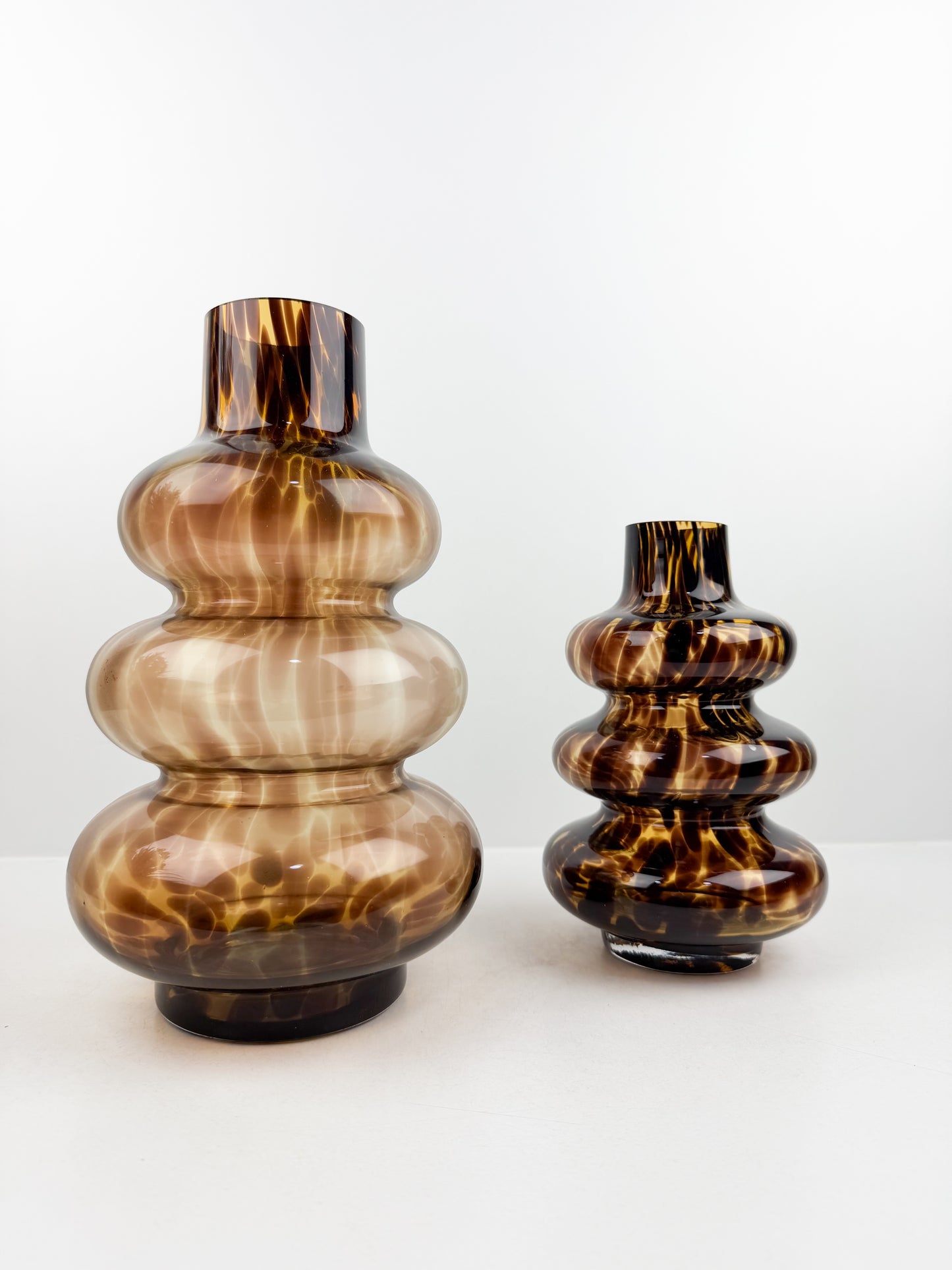 Duo de vases élégants et chics aux formes distinctives