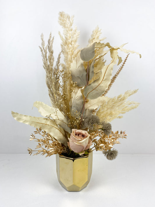 Fleurs Séchées–Vase avec fleurs séchées nude