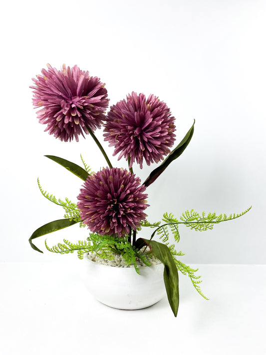 Vase artificiel avec pot en céramique Haute gamme.