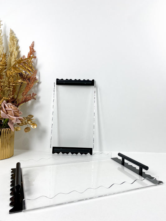 Set deux plateaux en plexiglass