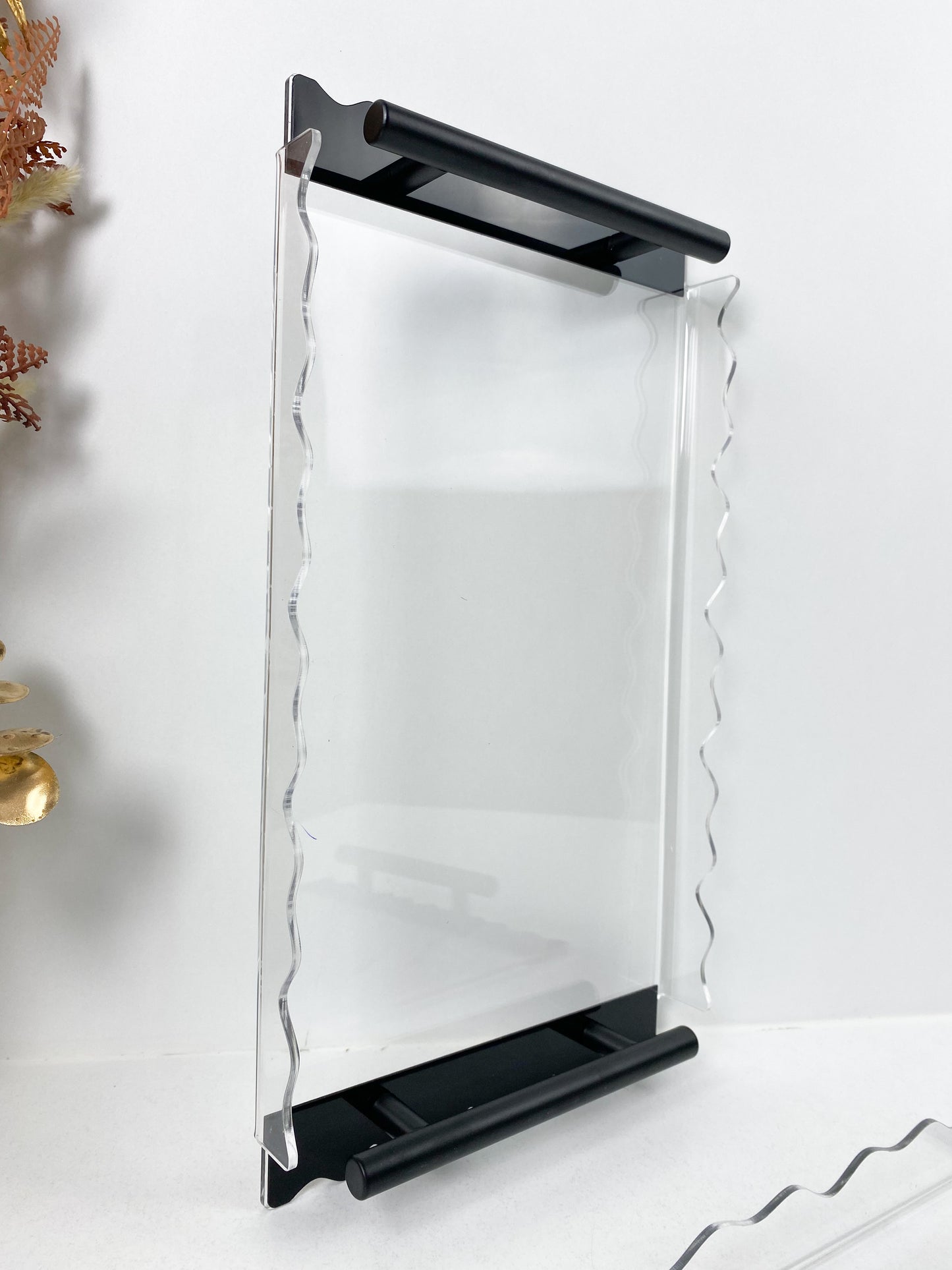 Set deux plateaux en plexiglass