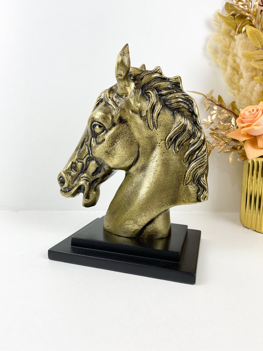 Décor-Sculpture de tête de cheval