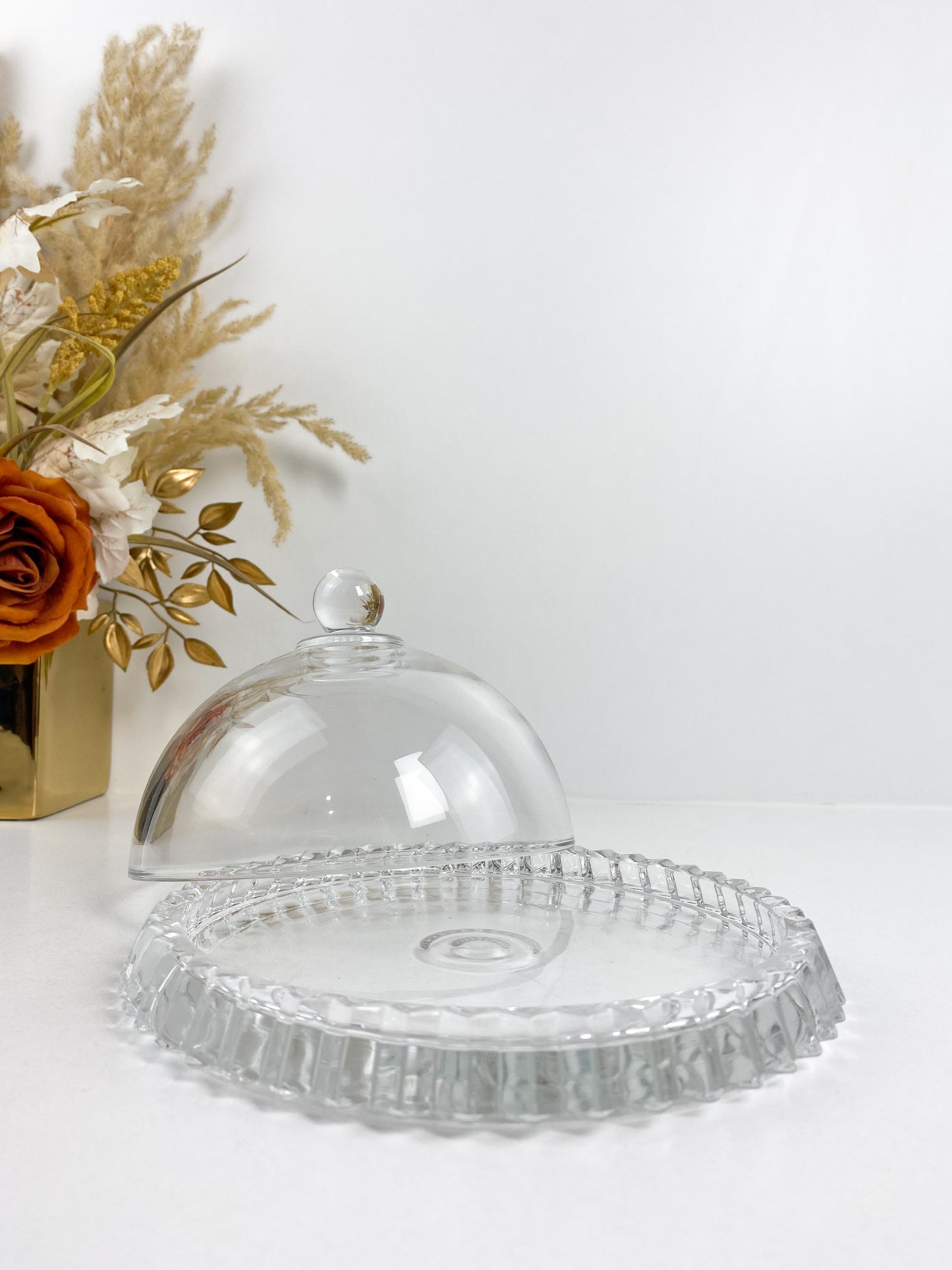 Cloche Présentoir à Gâteau, Support à Gâteau, Plat à Gâteaux