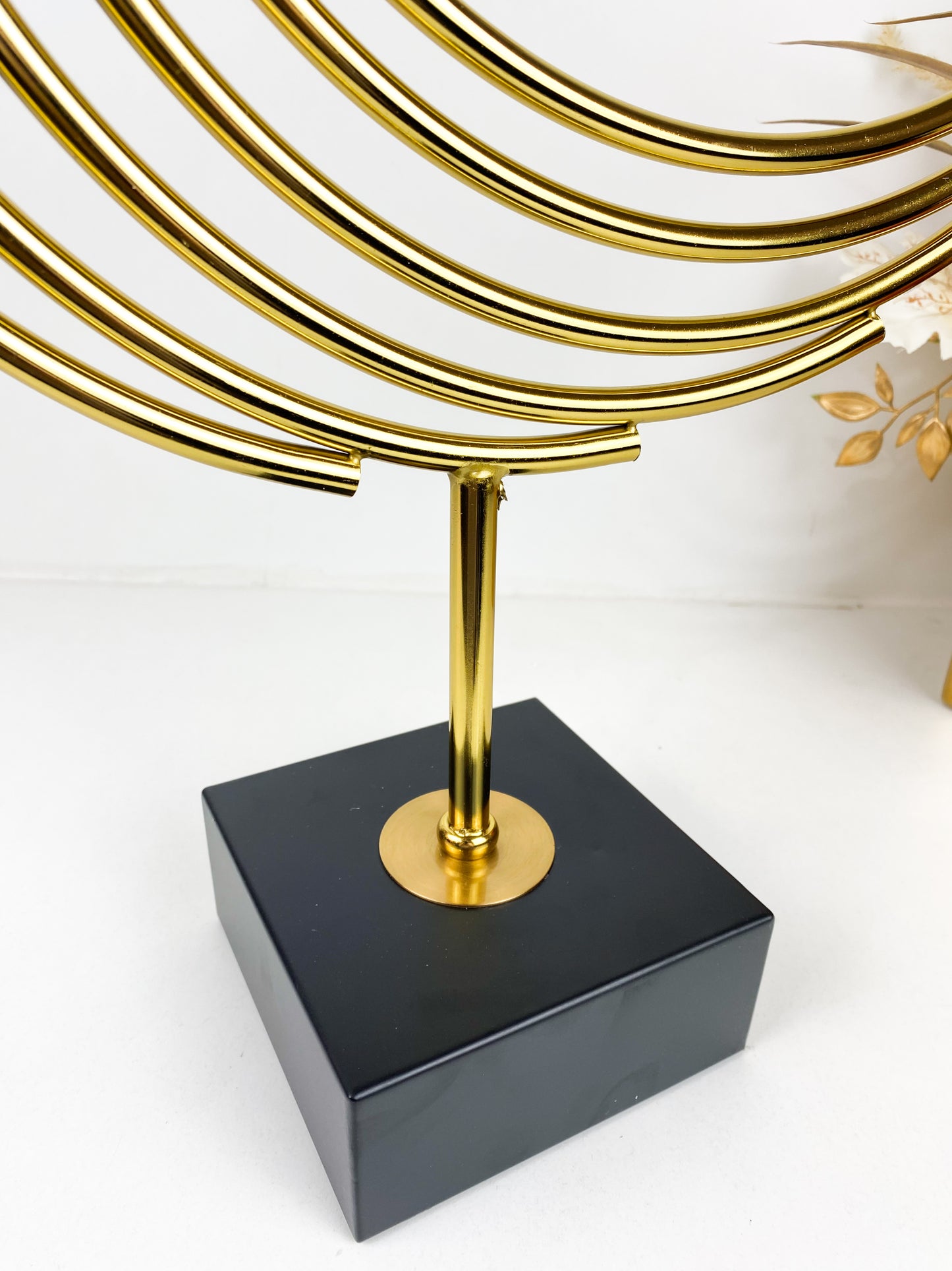 Décor–Sculpture d'or de Phoenix en métal de fer pour l'intérieur à la maison