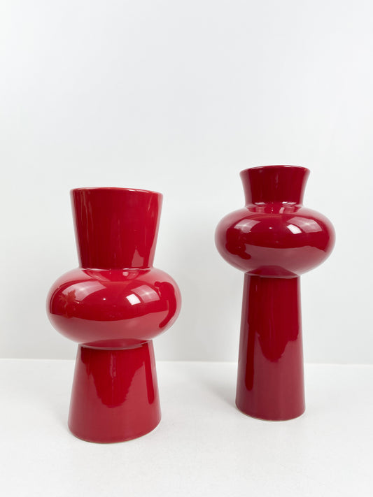 Duo Vase à fleurs en céramique , vases décoratifs modernes pour la maison
