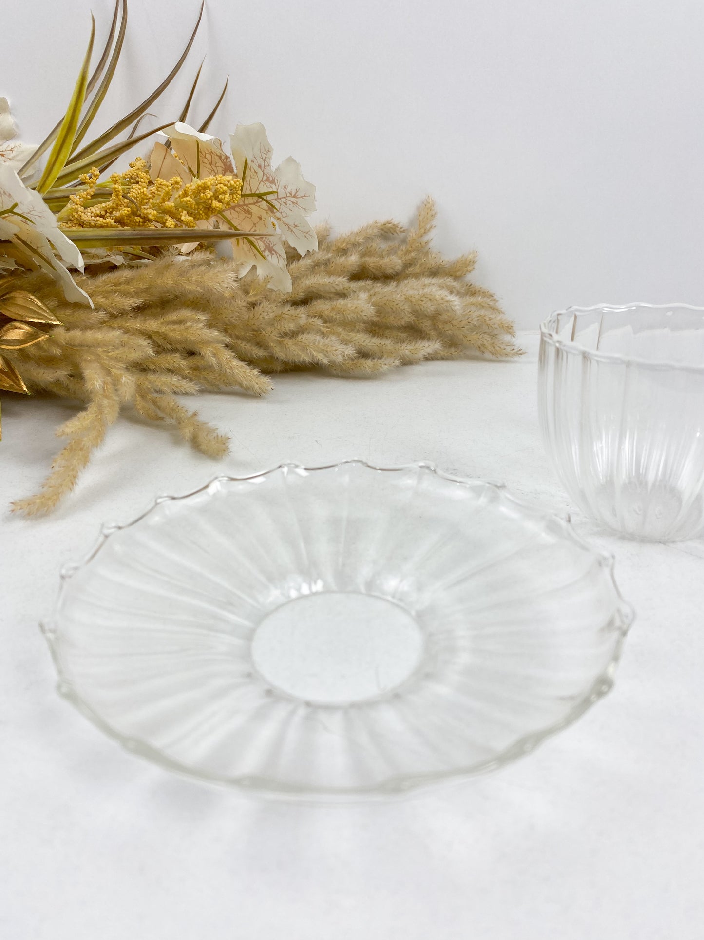 Tasse à thé en verre transparent avec sous-tasse, verre haute température