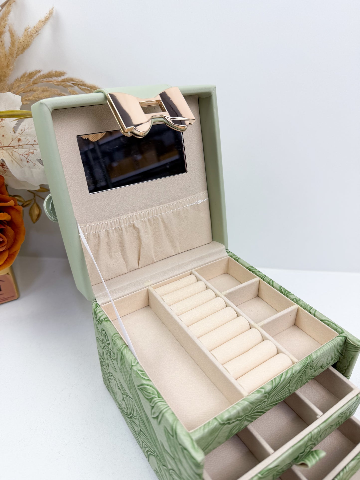 Boîte à Bijoux Verte