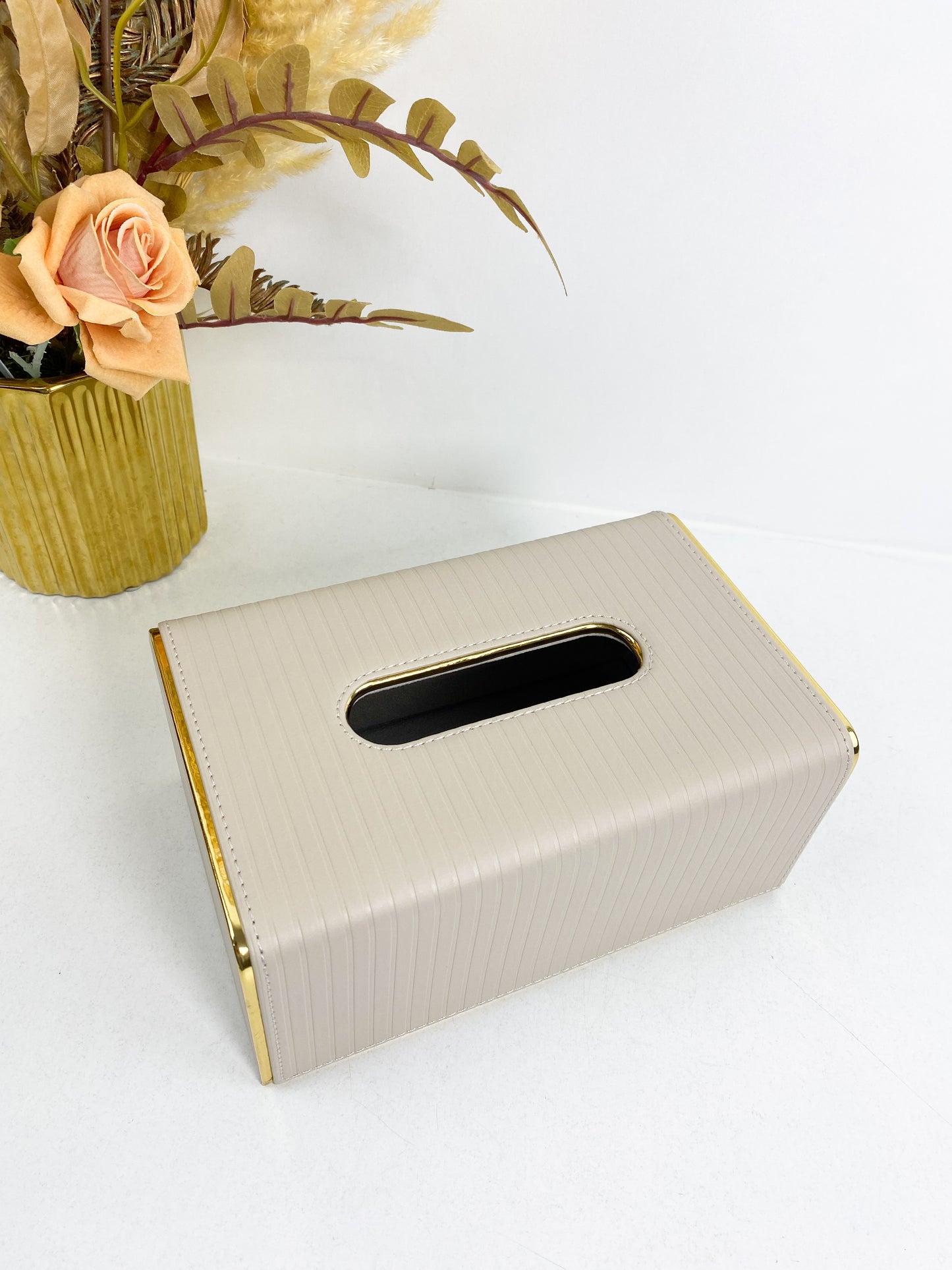 Boîtes à Mouchoirs Porte-Serviettes -Beige