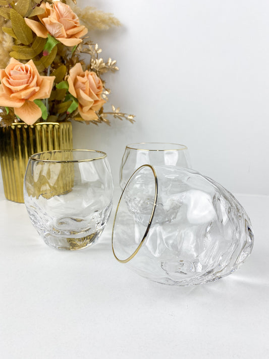 Verres – Lot de 6 verres à jus en verre transparent