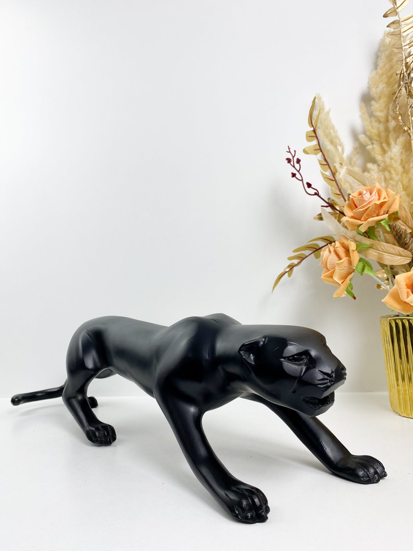 Décor -Sculpture abstraite de panthère noire