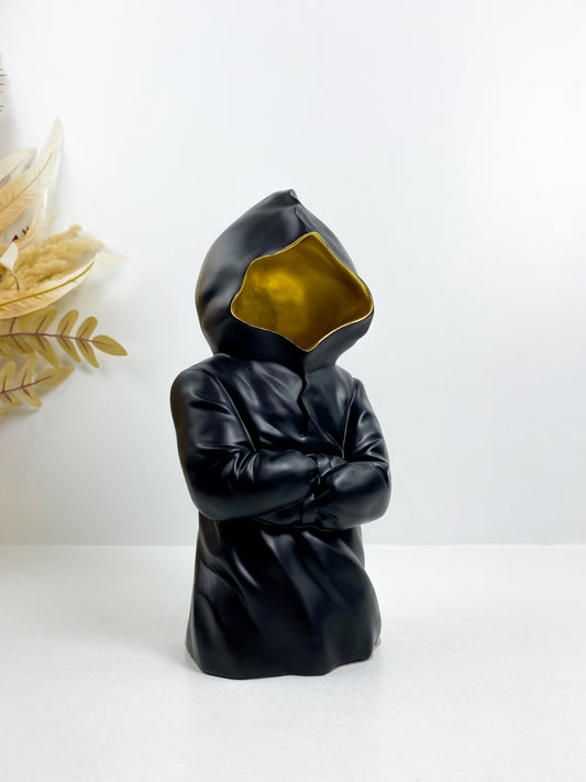 Statuette Anonyme De mi-Homme –Noir