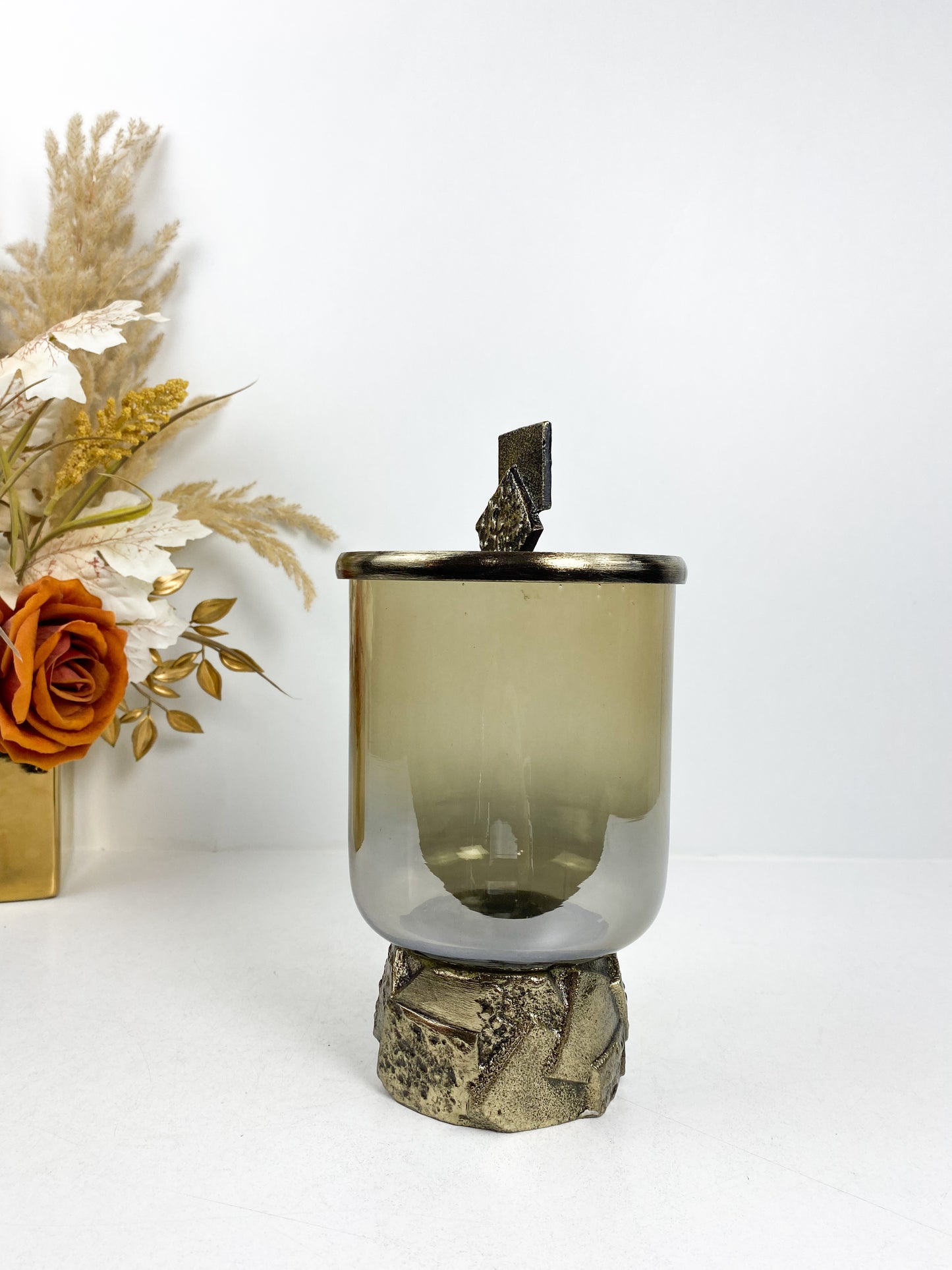 Bonbonnière décorative avec une finition bronze en cuivre - Décoration maison