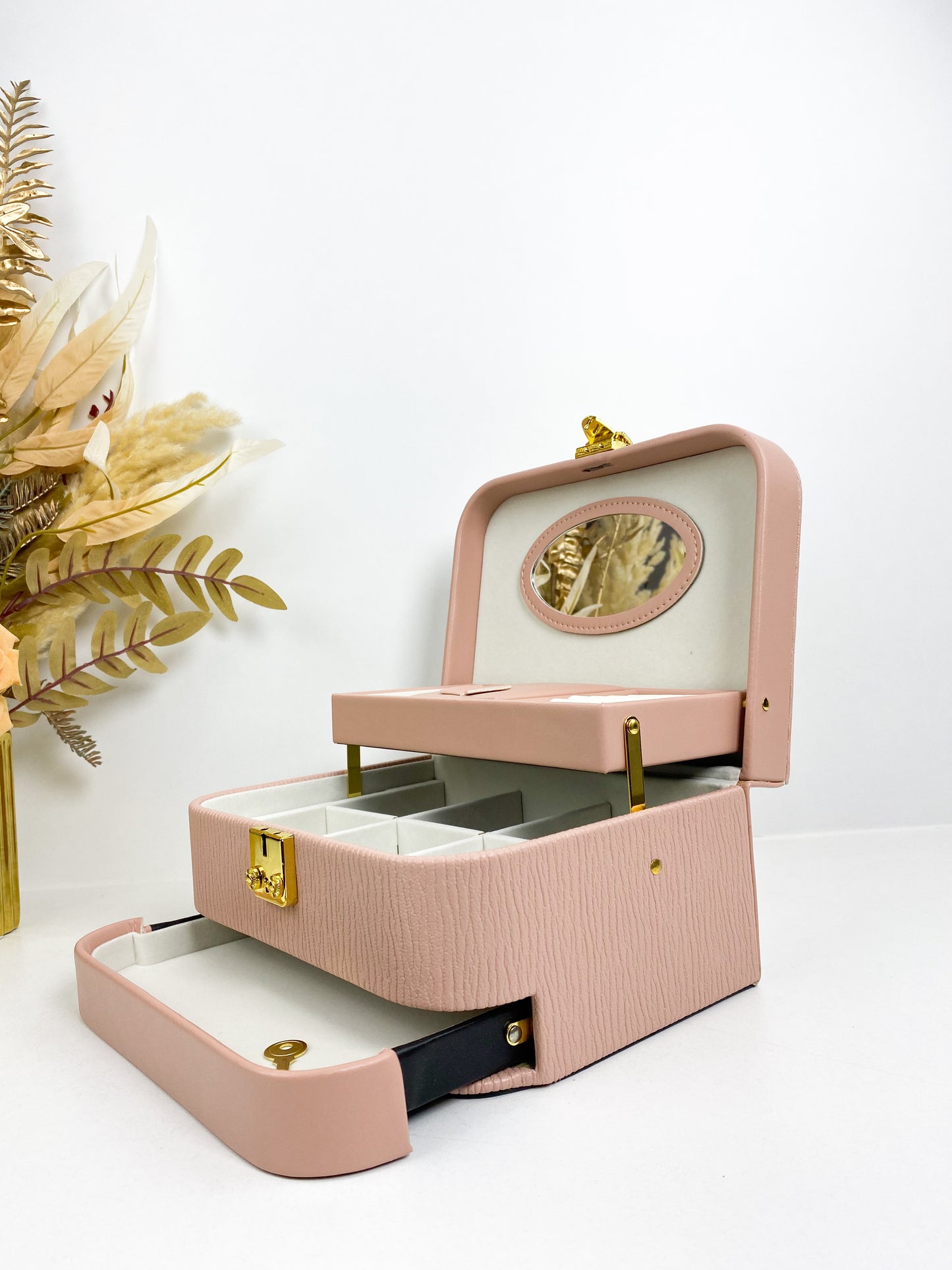 Boîte à bijoux moderne-Rose