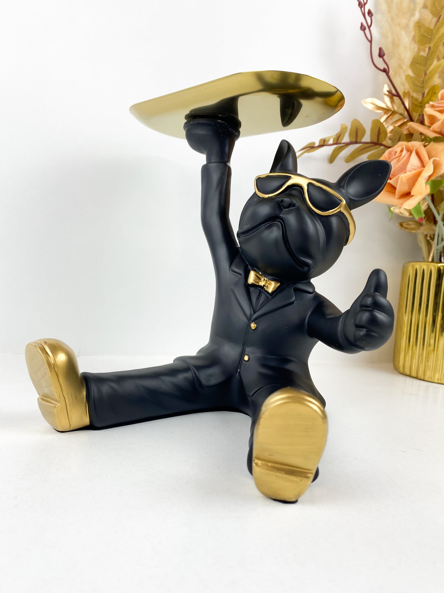Décor– Figurine de chien en résine - Porte lunettes