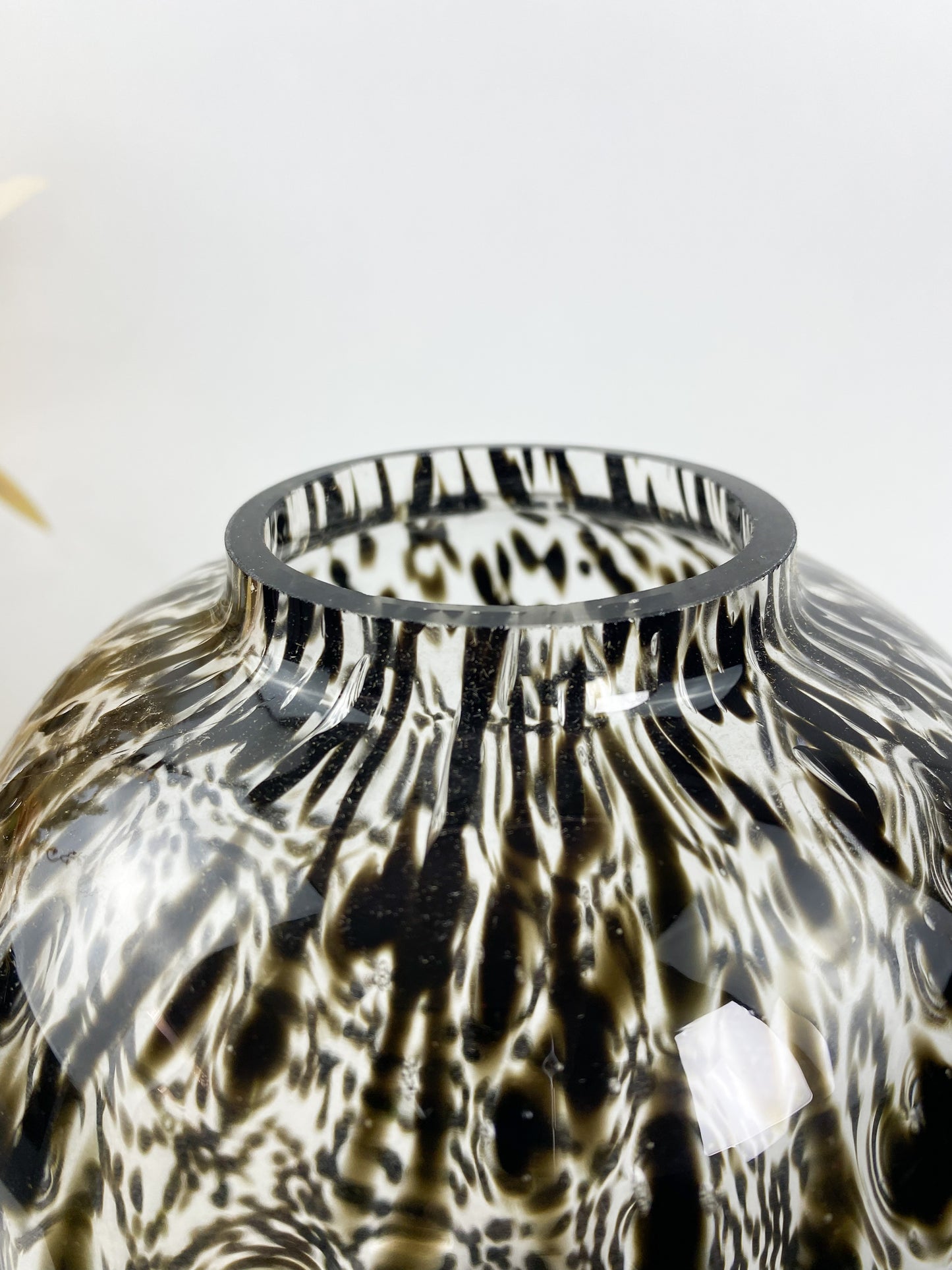 Vase ovale à motif gouttes , décoratif et élégant