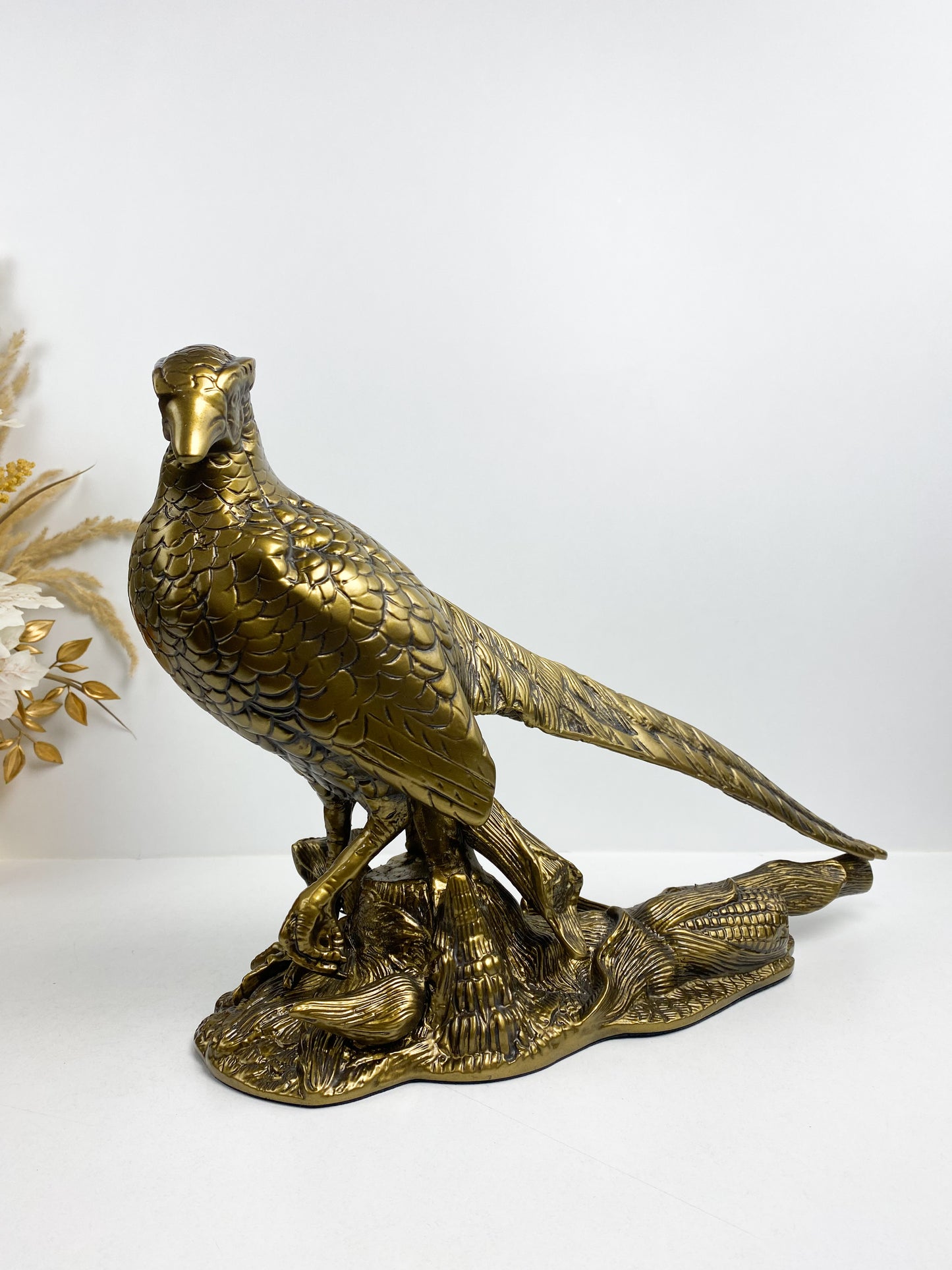 Grand Sculpture D'aigle Volant En Laiton bronze massif -décoration pour La Maison, Le Bureau