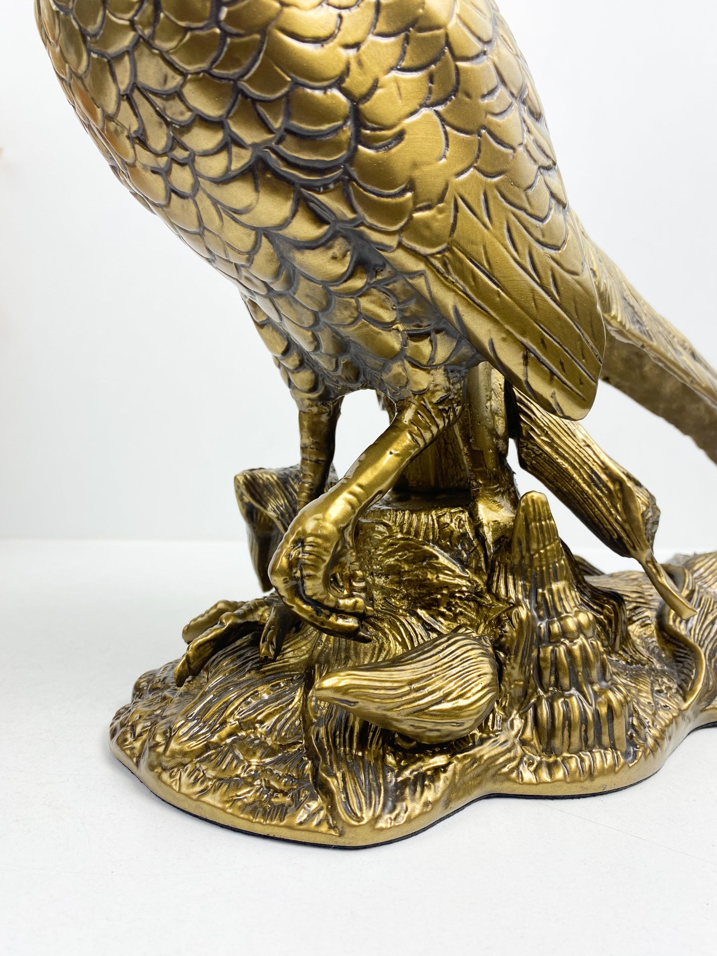 Grand Sculpture D'aigle Volant En Laiton bronze massif -décoration pour La Maison, Le Bureau