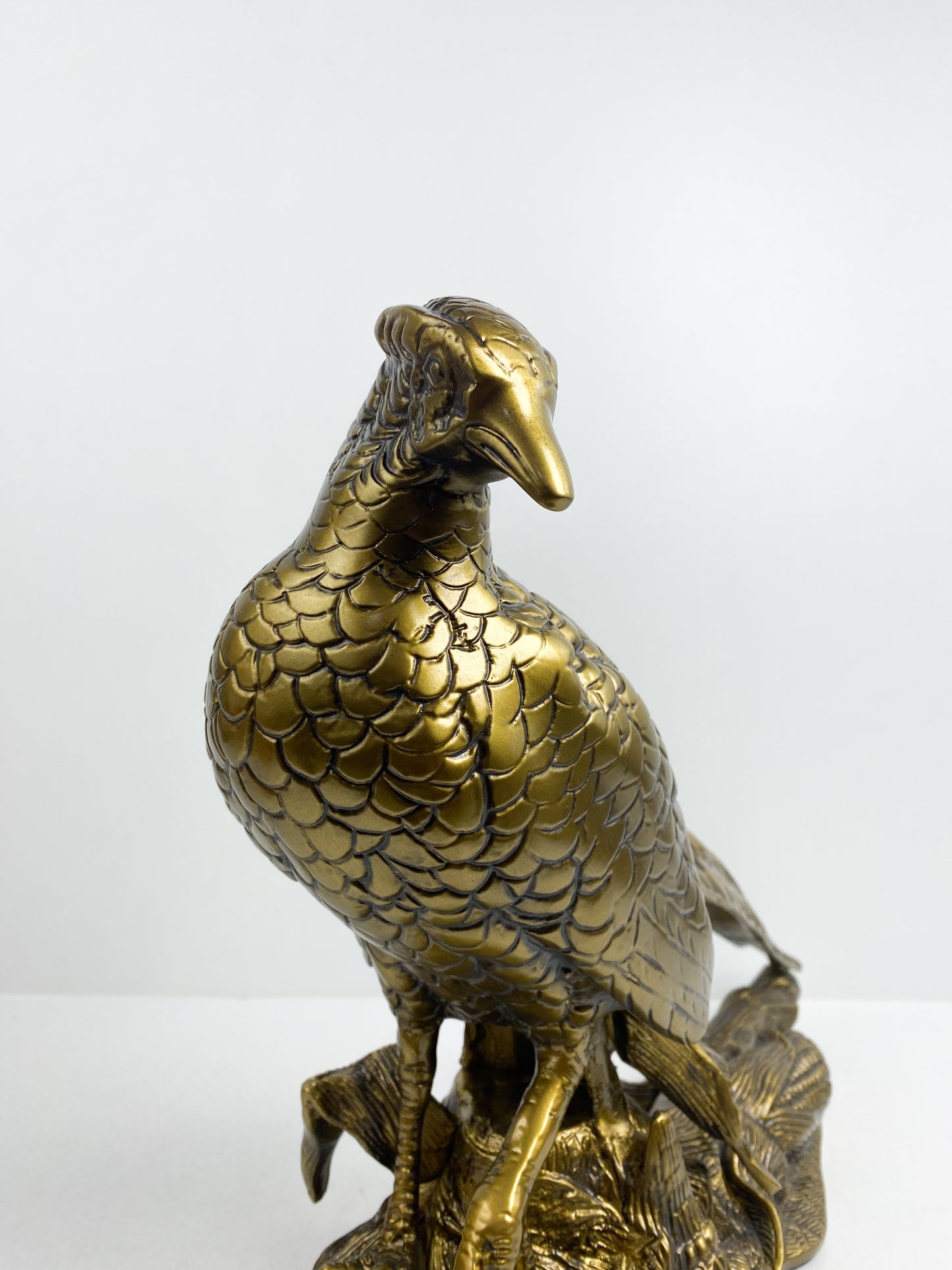 Grand Sculpture D'aigle Volant En Laiton bronze massif -décoration pour La Maison, Le Bureau