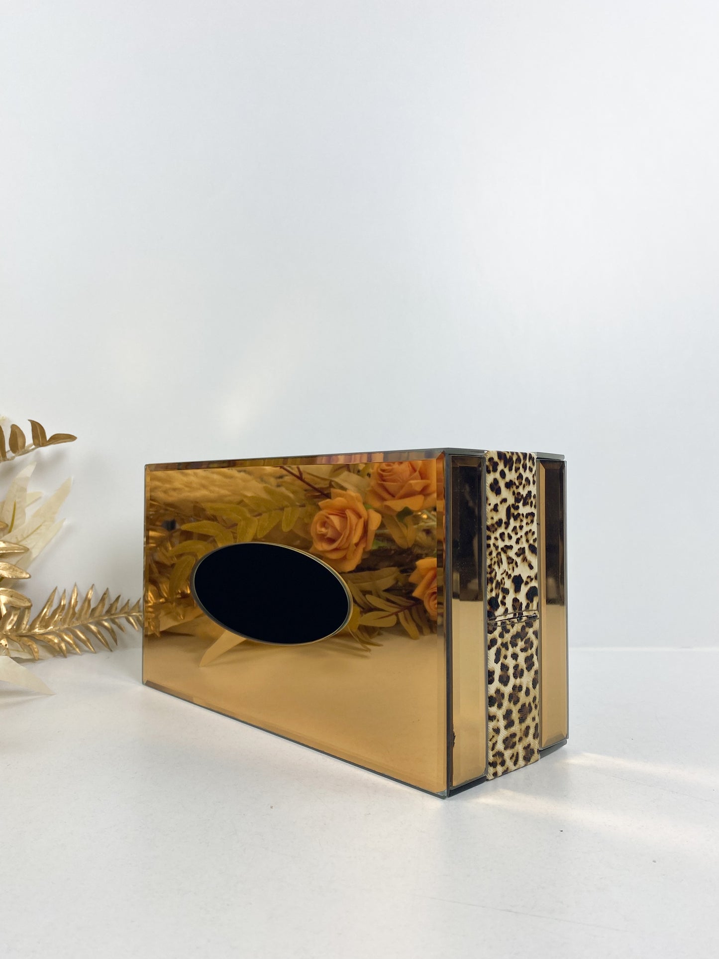 Boîte à mouchoirs de luxe panthère