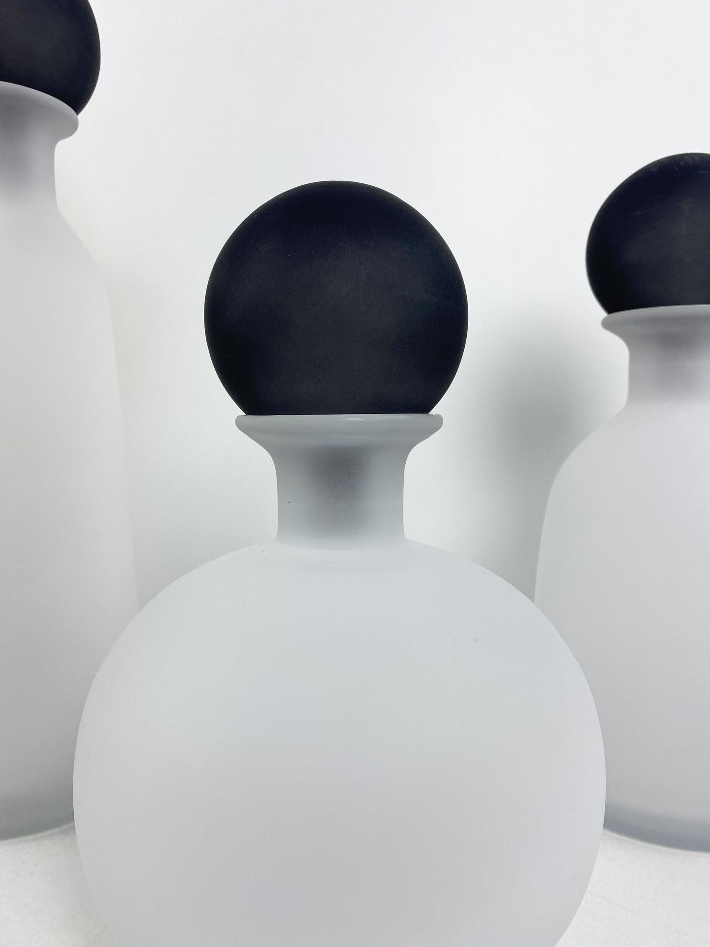 Trio vases blanche mat de haute qualité