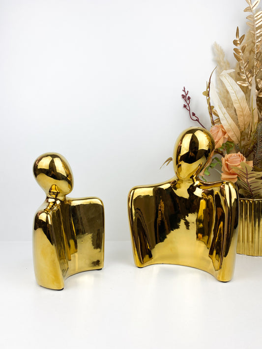 Figurine d'art abstrait embrassant ,Statue de couple