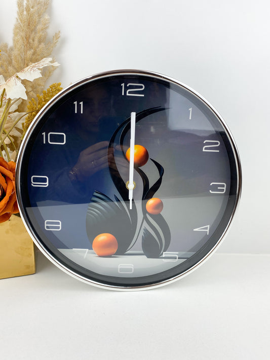 Horloge murale - décoration intérieure bleu