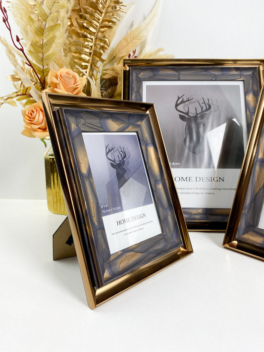 Cadre photo créatif en bois, ornements de salon