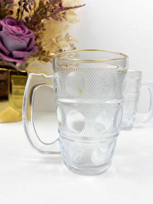 tasses à boissons en verre avec poignée de 560 ml, grands verres à eau