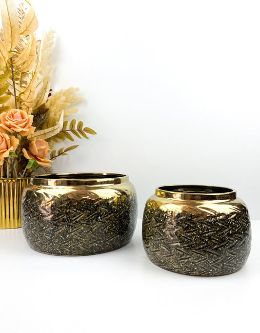 Vase et pot porcelaine chic vert