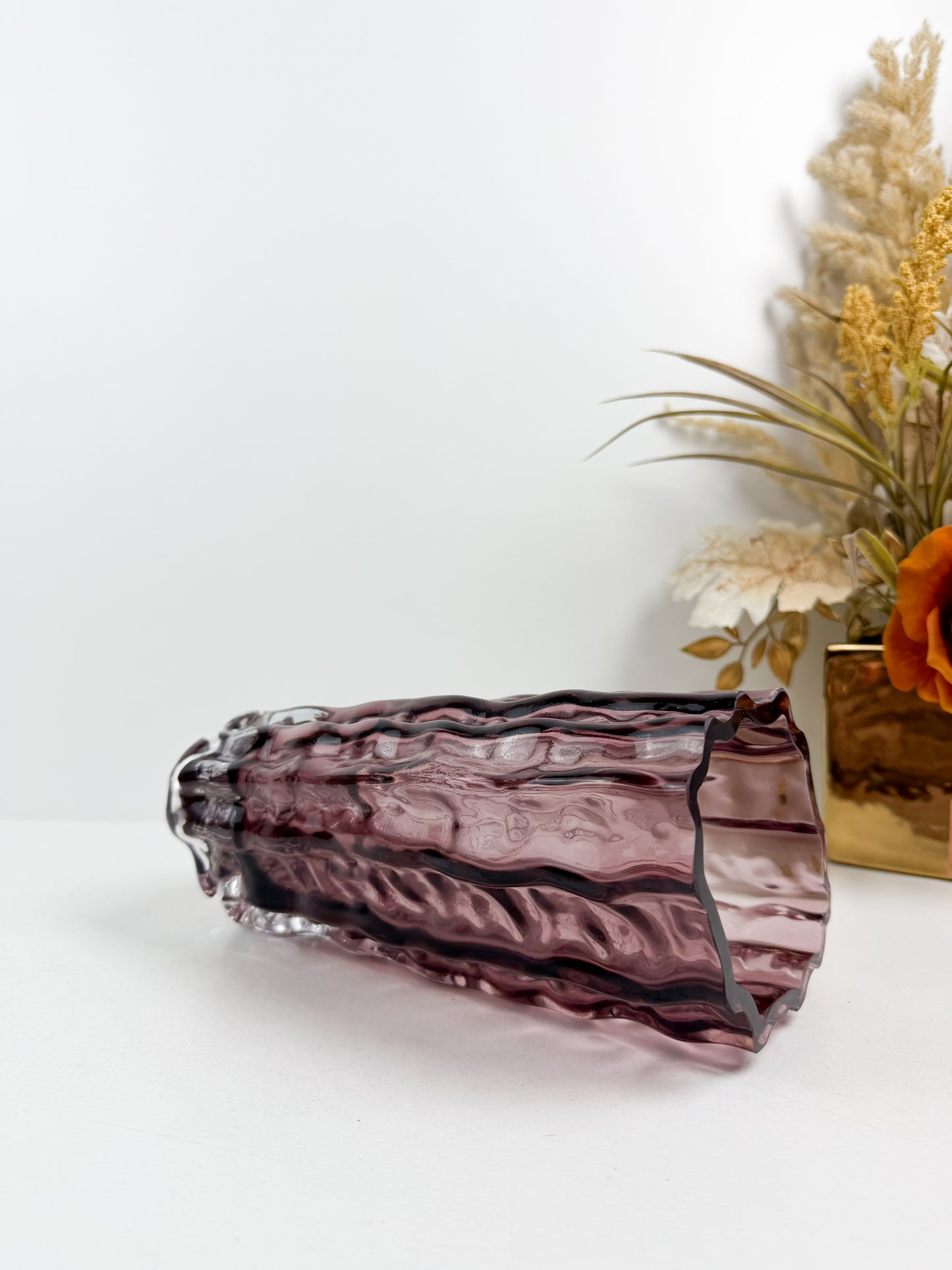 vase en verre violet de haute gamme