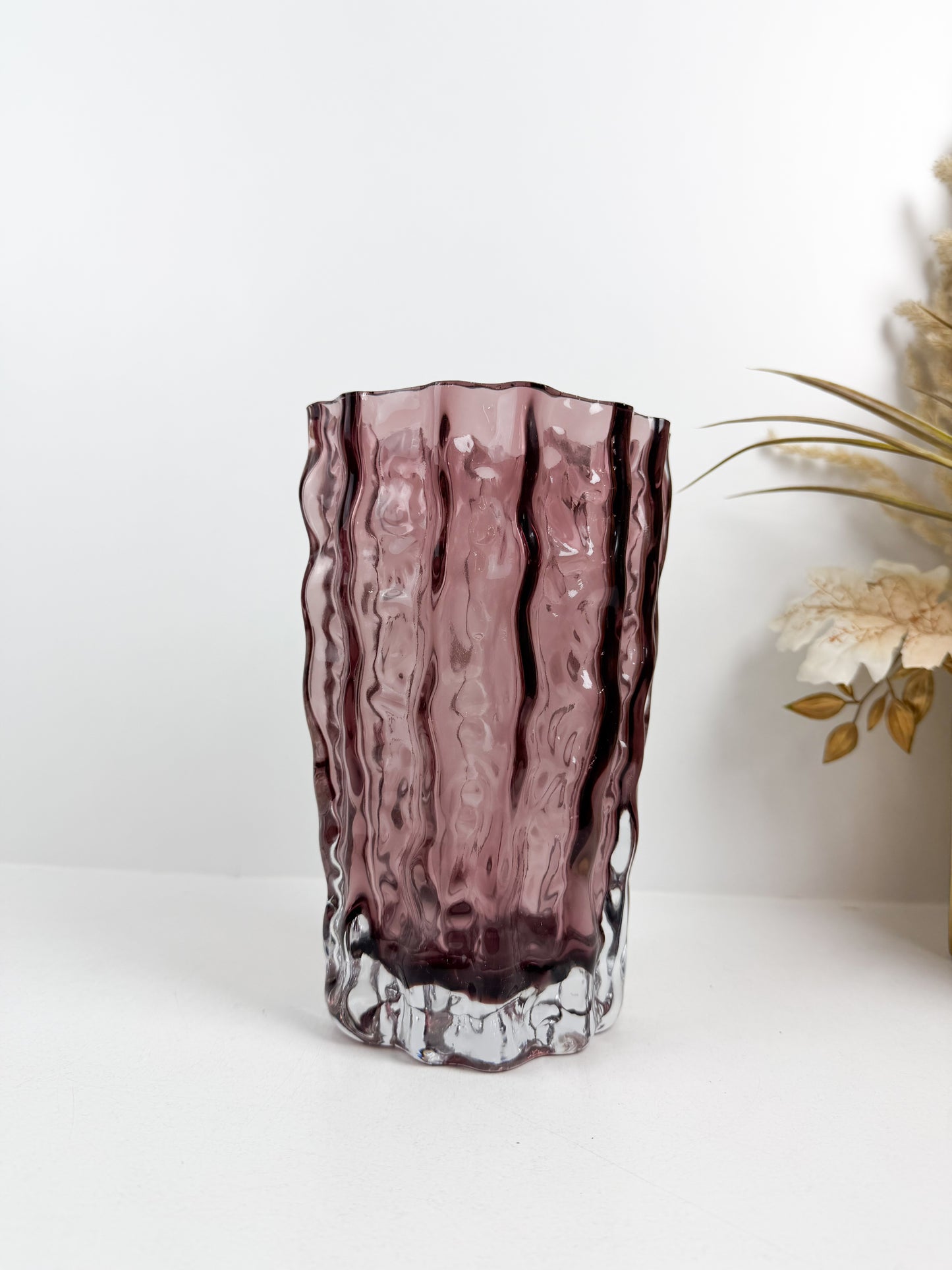 vase en verre violet de haute gamme